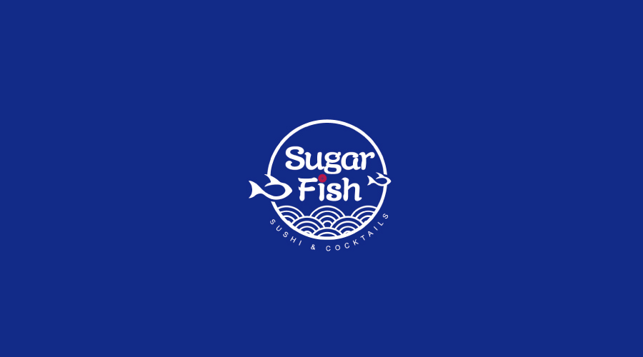 SUGARFISH海鲜寿司店logo设计