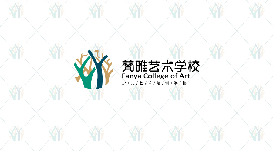 梵雅艺术学校logo设计